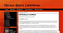 Desktop Screenshot of melissabeatslymphoma.com